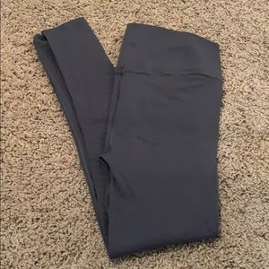 Lululemon Grey Reveal Tight *Mesh Stripes